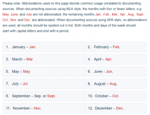 Abbreviations Of Time Writing Guide A Research Guide For Students