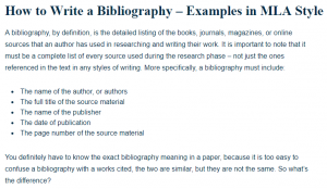 How To Write A Bibliography Examples In Mla Style A Research Guide For Students