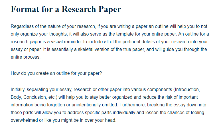 components of a reaction paper