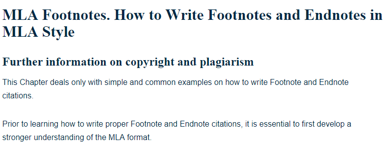 footnotes examples