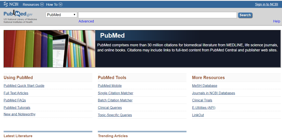 PubMed search engine