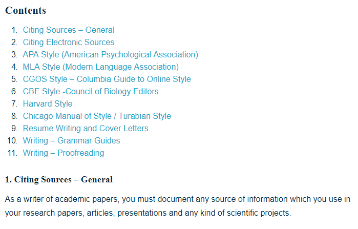 Research Writing And Style Guides A Research Guide For Students