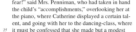 SAT Literature Practice Test 3 on Mrs. Penniman's and Doctor's dialogue line 25