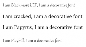 popular decorative fonts