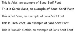 most popular sans-serif fonts