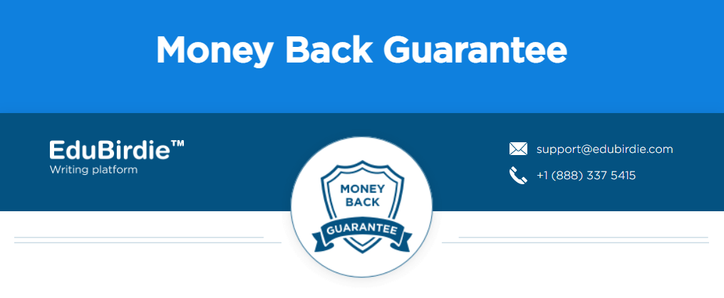 edubirdie review - money back guarantee