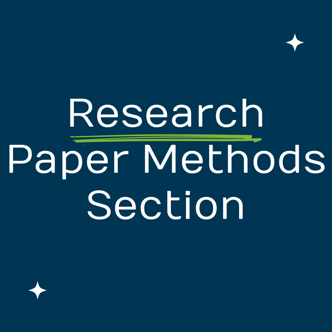 how to write procedure section of research paper