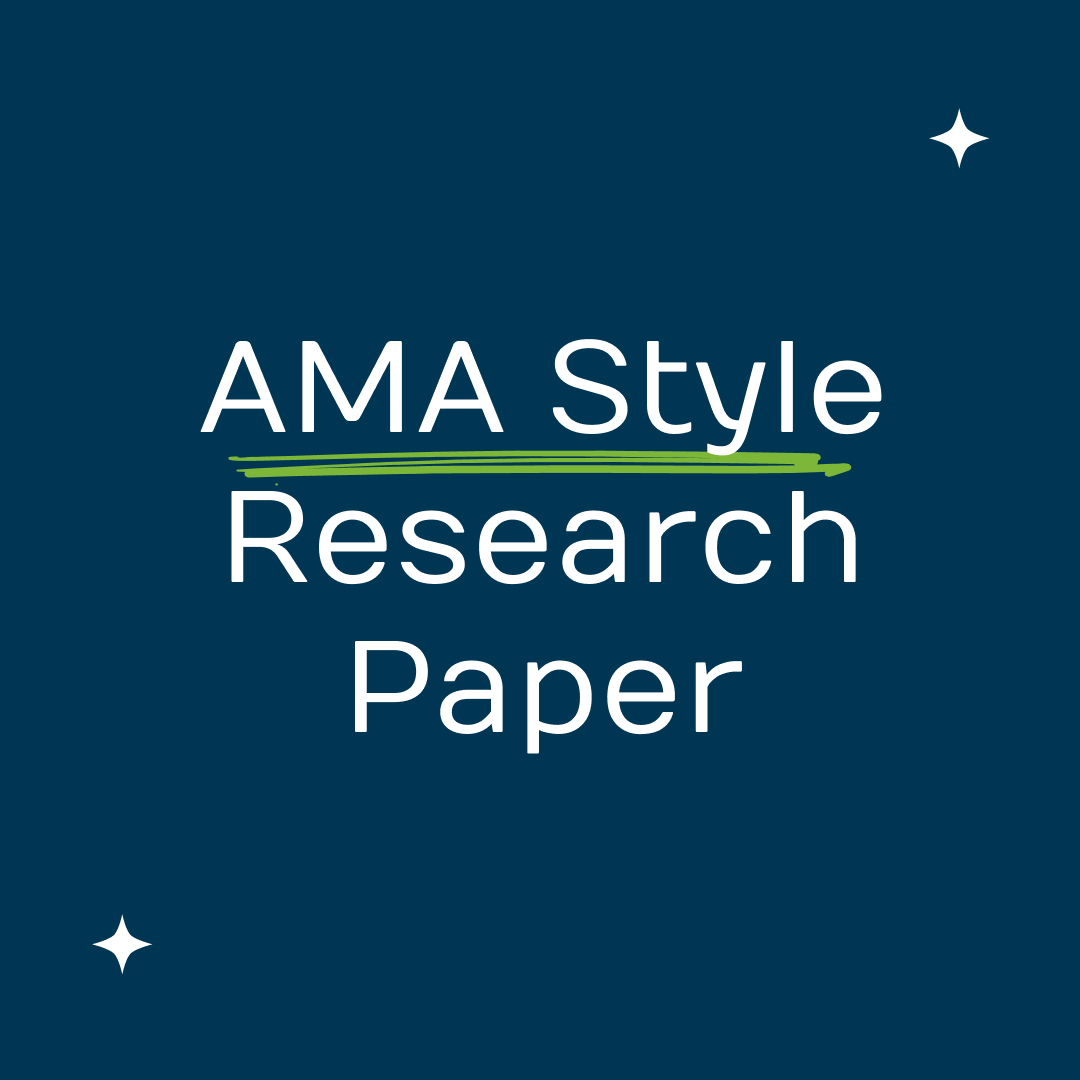 How to Write a Research Paper in AMA format
