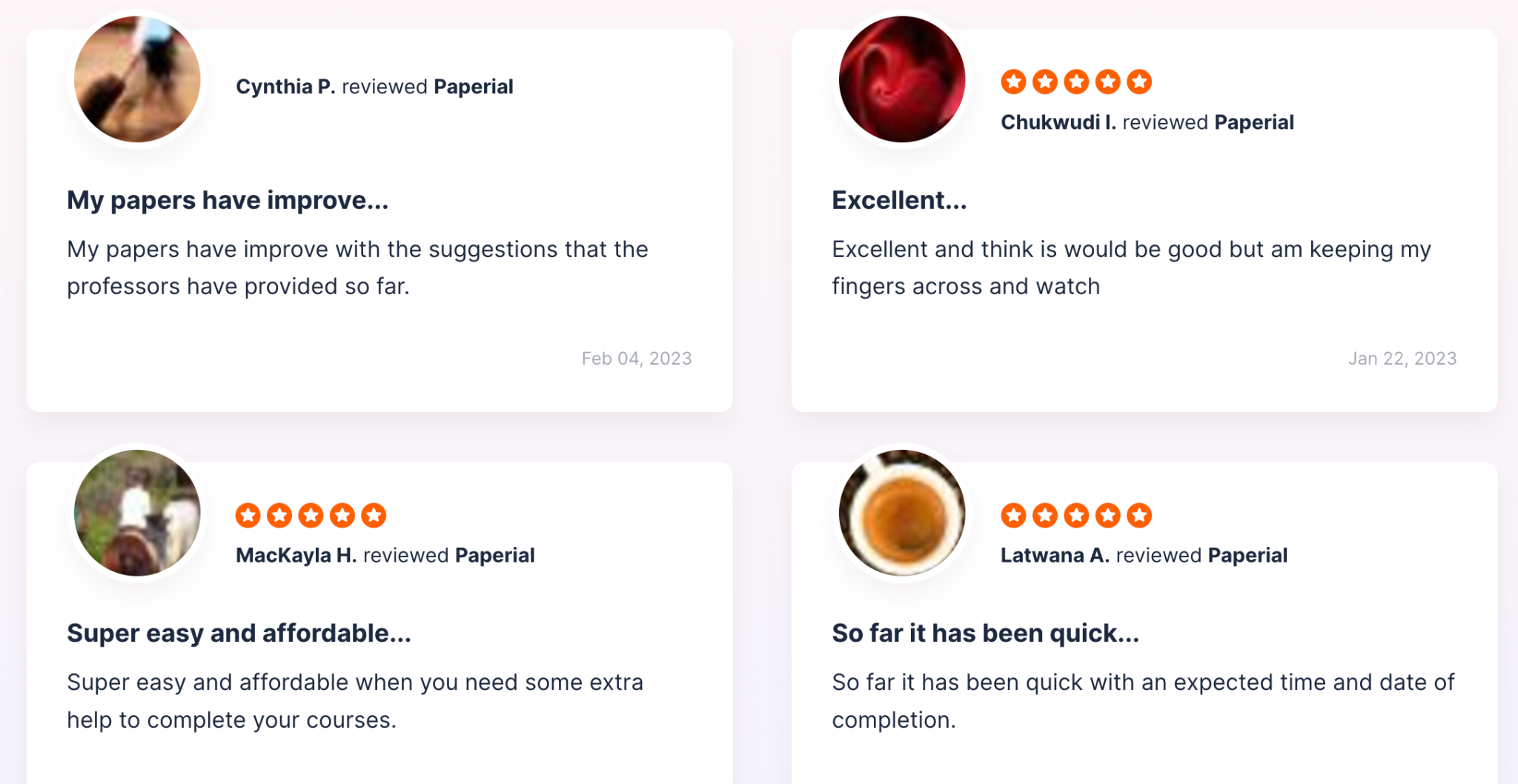 Paperial customer reviews